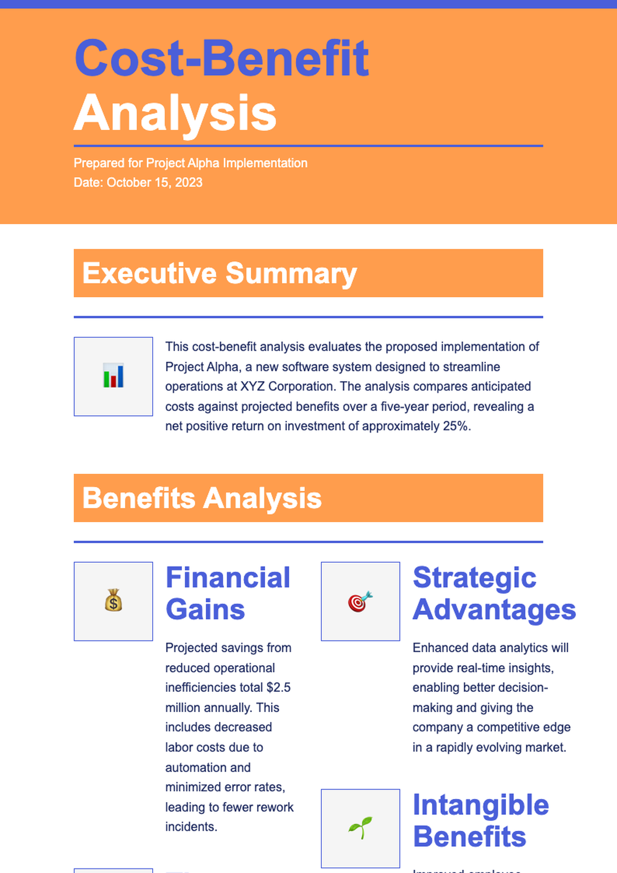 Types of Cost Benefit Analysis Infographic with Visual Icons and Explanations_variant_2